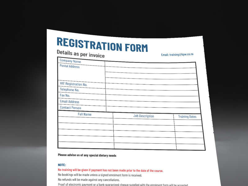 bpw-registration-form BPW Training | expert knowledge and practical know how